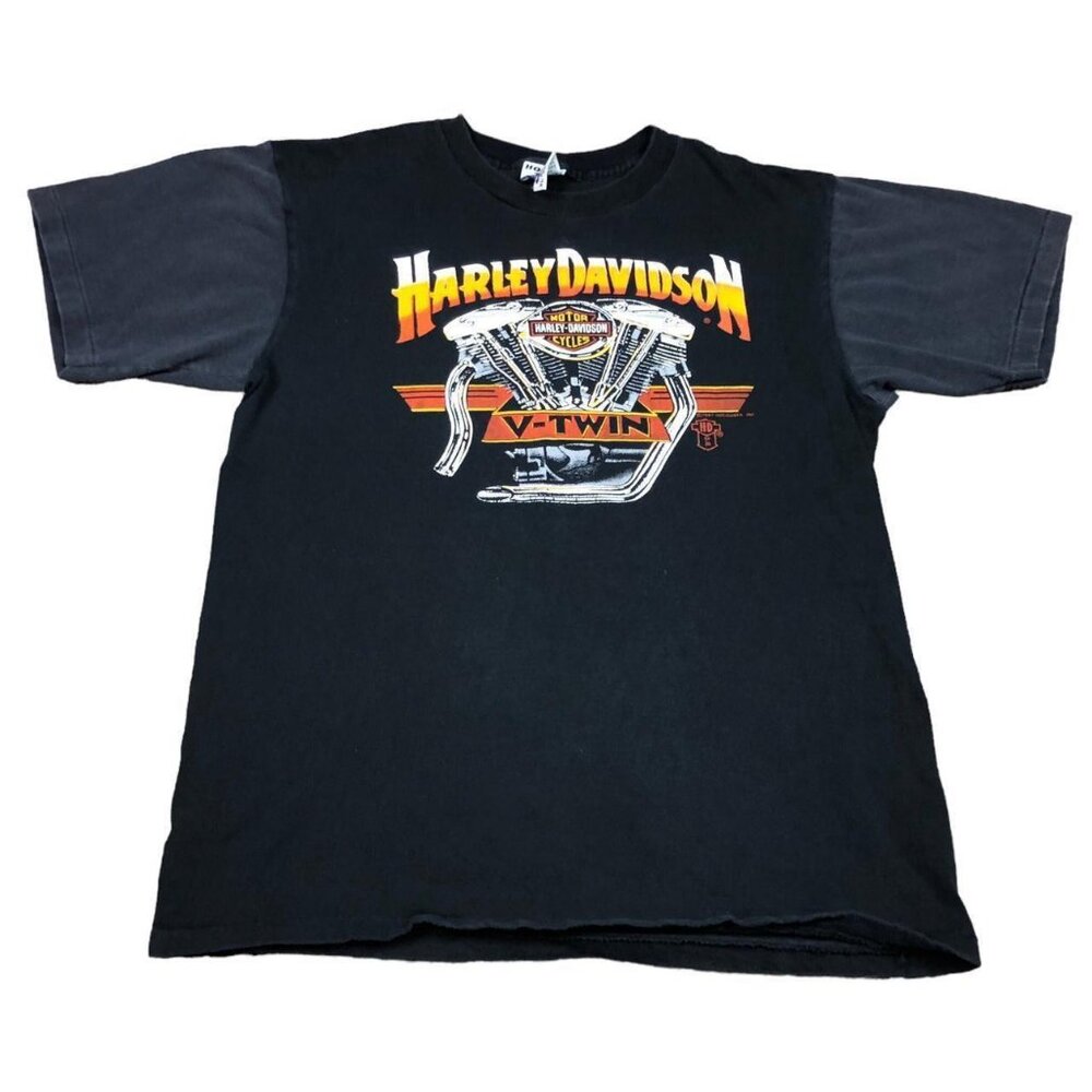 Vintage Hobie 1989 Daytona Bike Week Harley Davidson Shirt Adult Size Medium